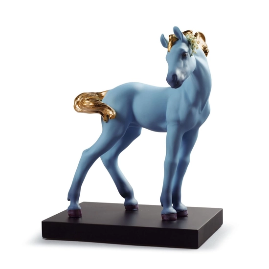 Lladro - The Horse Blue