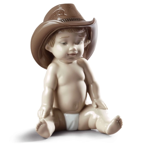 Lladro - Boy with Cowboy Hat