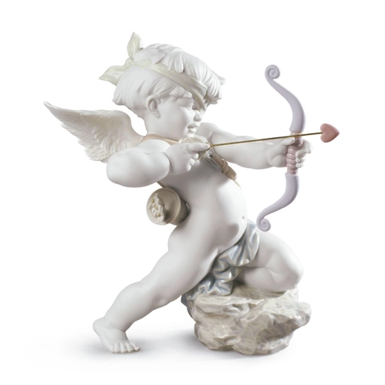 Lladro - Straight to The Heart Cupid Angel