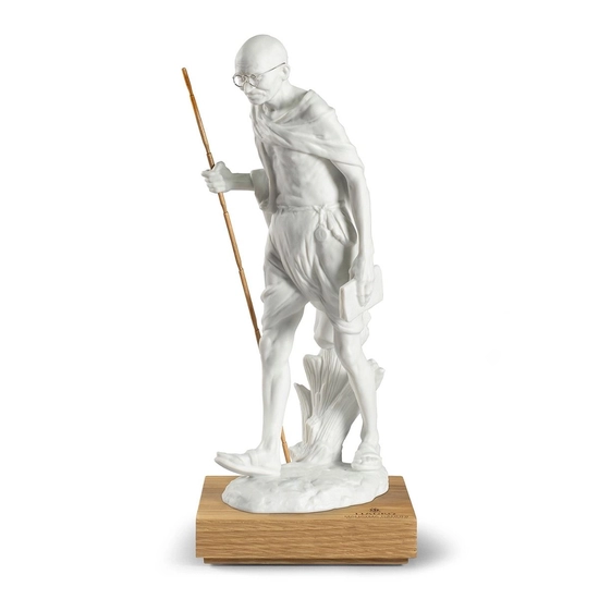 Lladro - Mahatma Gandhi Figurine. 150th birth Anniversary