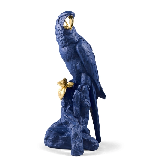 Lladro - Macaw Bird. Blue-Gold