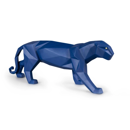 Lladro - Panther (Blue Matte)