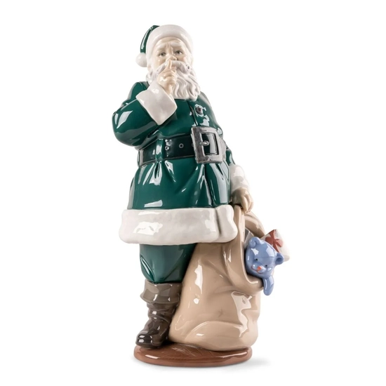 Lladro - Santa Is Here - Green