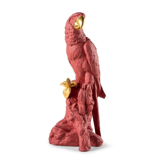 Lladro - Macaw bird - red-gold