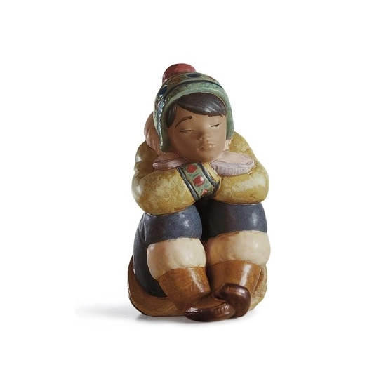 Lladro - PENSIVE ESKIMO BOY