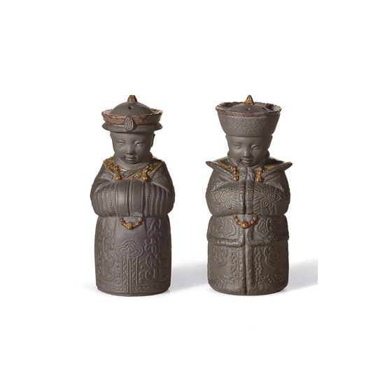 Lladro - SALT & PEPPER SHAKERS (BLACK)