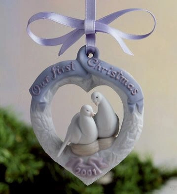 Lladro-Our First Christmas 2001 Ornament