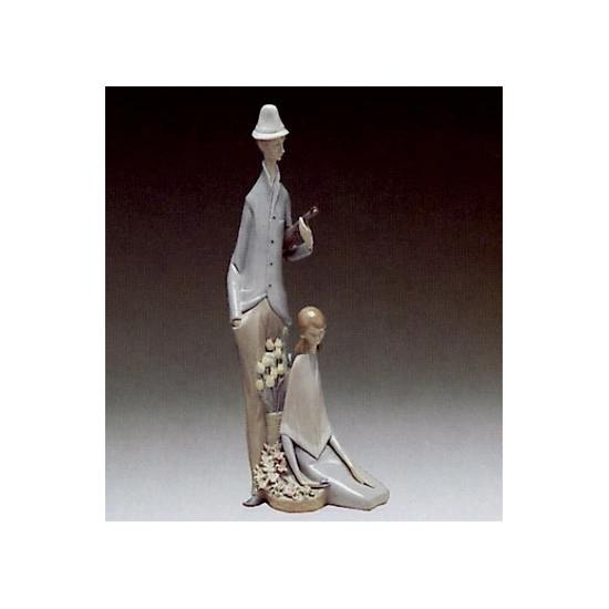 Lladro - Violinist With Girl 1969-91