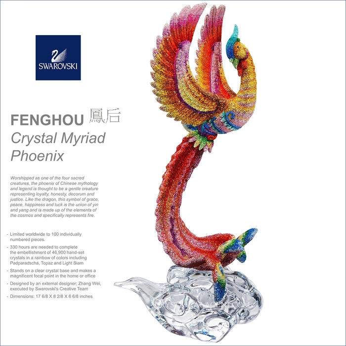 Swarovski Crystal-Myriad Phoenix FENGHOU Large