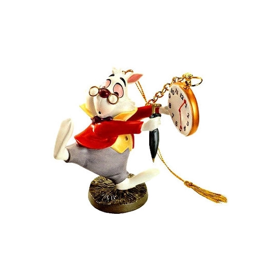 WDCC Disney Classics - Alice In Wonderland White Rabbit No Time To Say Hello-Goodbye-Ornament