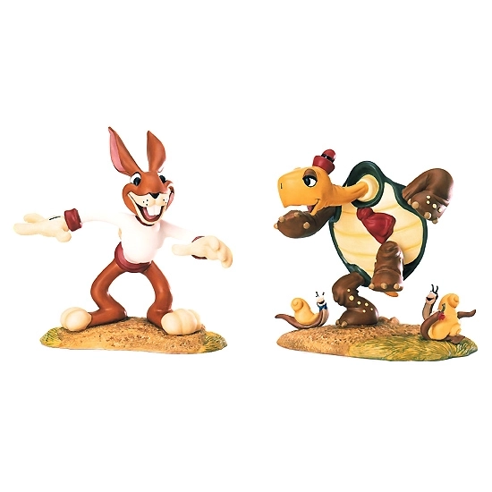 WDCC Disney Classics - The Tortoise And The Hare Max Hare & Toby Tortoise