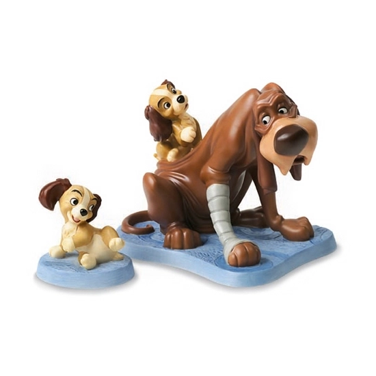 WDCC Disney Classics - Lady And The Tramp Trust And Puppy Old Dog, New Tricks & Playful Pup