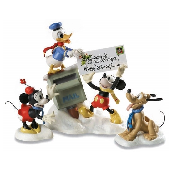 WDCC Disney Classics - Mickey, Donald, Minnie &  Pluto Merry Messengers