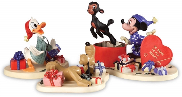 WDCC Disney Classics-Mickey,Donald,Pluto And Danny The Lamb A Heartfelt Surprise