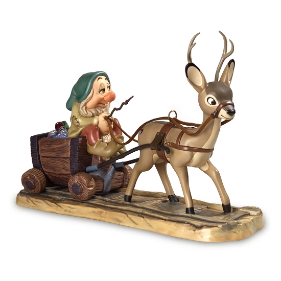 WDCC Disney Classics - Snow White Sleepy with Deer Drawn Cart In a Mine In a Mine