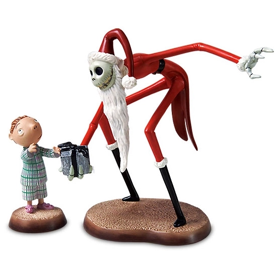 WDCC Disney Classics - The Nightmare Before Christmas Santa Jack And Timmy A Ghoulish Gift