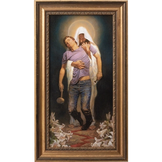 Thomas Blackshear - Forgiven Hand-Stretched, Framed Canvas Transfer