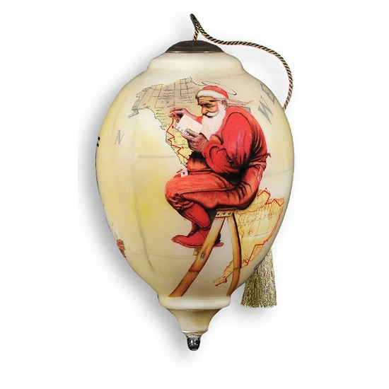 Neqwa - Making a list Ornament  By Norman Rockwell