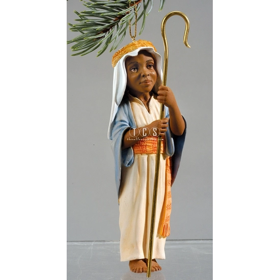 Ebony Visions - The Little Shepherd Annual Christmas  Ornament