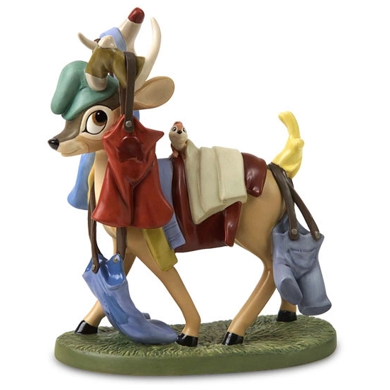 WDCC Disney Classics - Snow White Deer With Laundry Spring Cleaning