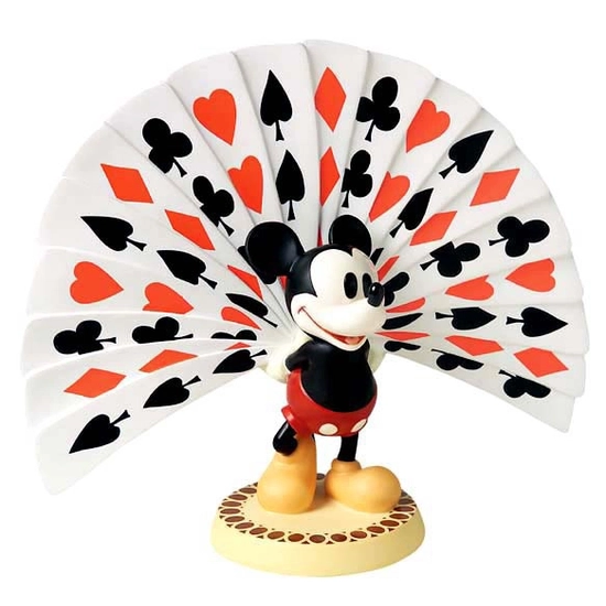 WDCC Disney Classics - Thru The Mirror Mickey Mouse Playing Card Plumage