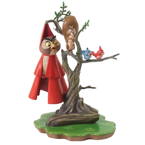 WDCC Disney Classics - Sleeping Beauty Woodland Creatures On Tree Witness To Romance