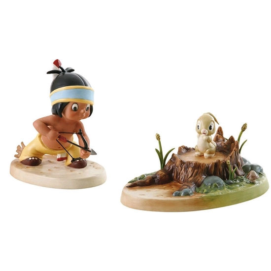 WDCC Disney Classics - Little Hiawatha And Bunny Mighty Hunter