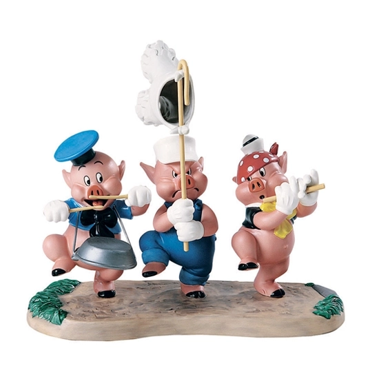 WDCC Disney Classics - Three Little Pigs Triumphant Trio