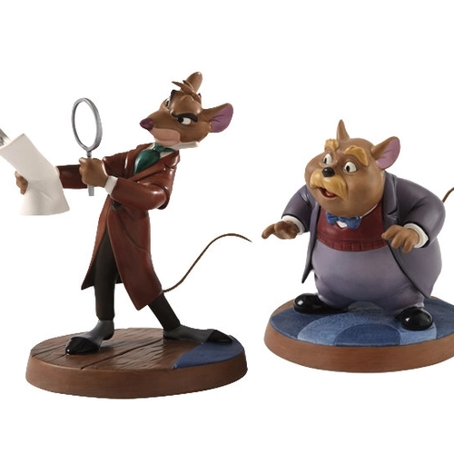 WDCC Disney Classics - The Great Mouse Detective Basail & Dr Watson Curious Clue