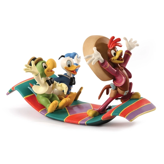 WDCC Disney Classics - Three Caballeros Panchito, Donald and Jose Airborne Amigos