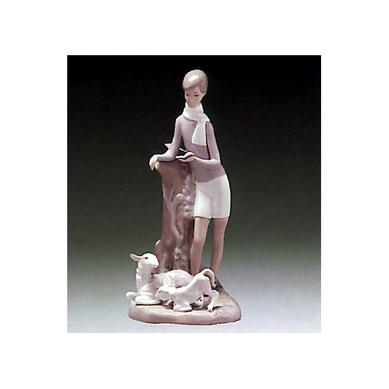 Lladro - Boy With Lambs 1969-81