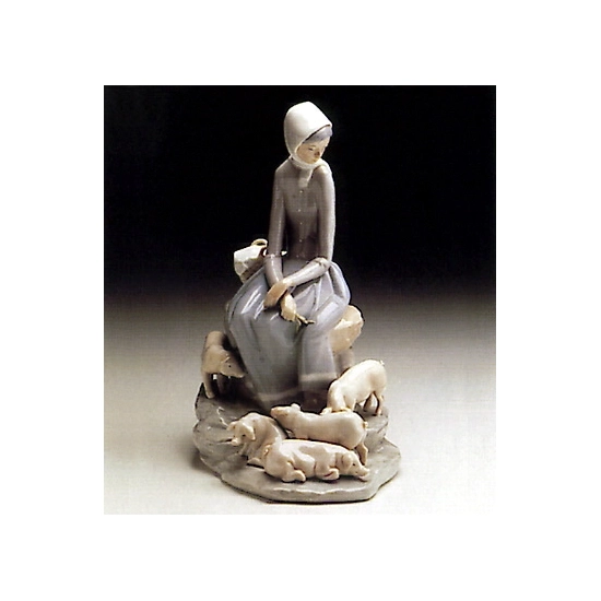 Lladro - Shepherdess With Ducks 1969-93