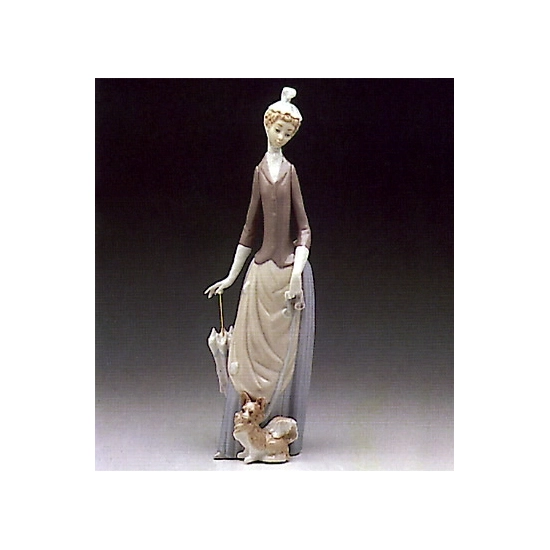 Lladro - Woman With Dog 1971-93