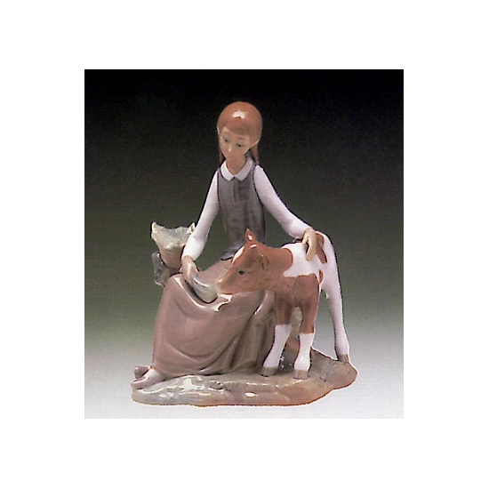 Lladro - Girl With Calf 1972-81