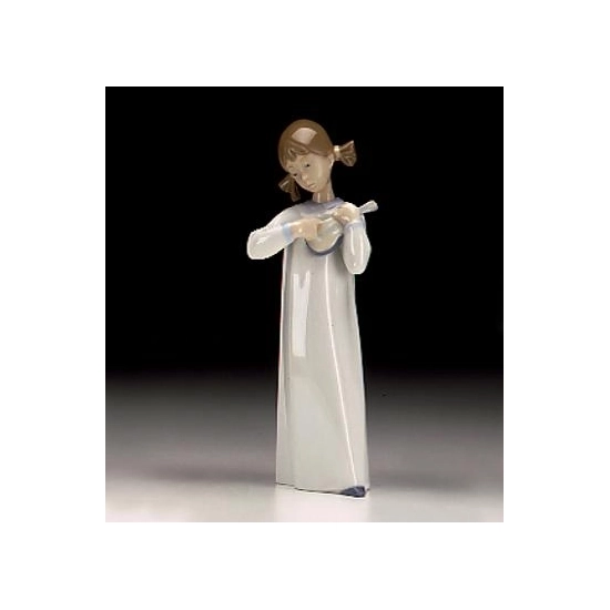 Lladro - Girl With Guitar - Open Box