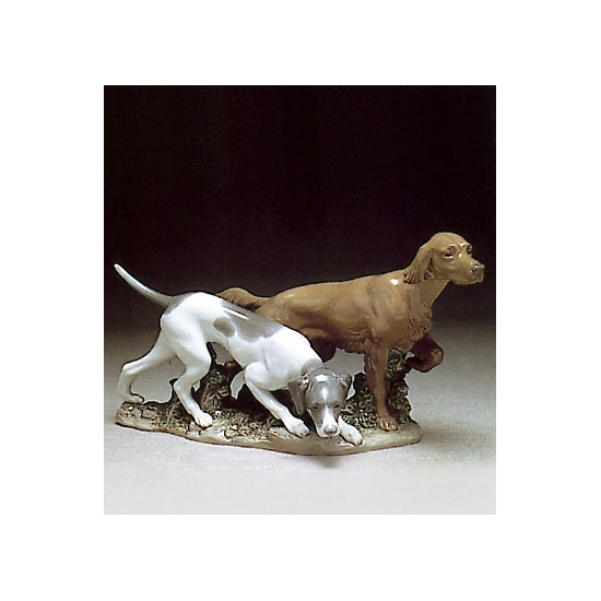 Lladro - Attentive Dogs 1977-81