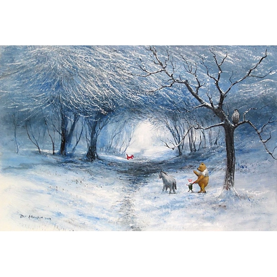 Peter Ellenshaw - Winter Walk - From Disney Winnie the Pooh