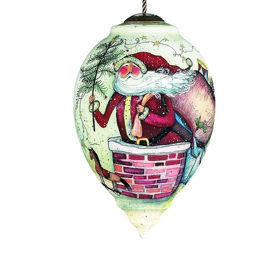 Susan Winget - Down the chimney Neqwa Ornament