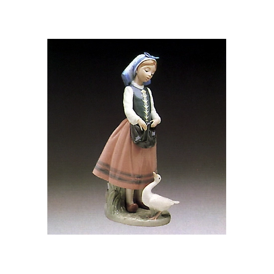 Lladro - Josepha Feeding Duck 1984-91