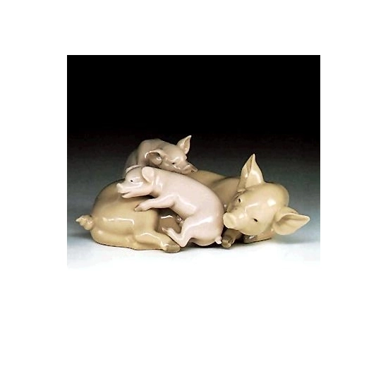 Lladro - Playful Piglets