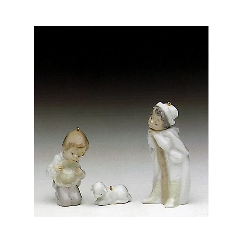 Lladro - Holy Shepherds (with Hooks) 1991 Only