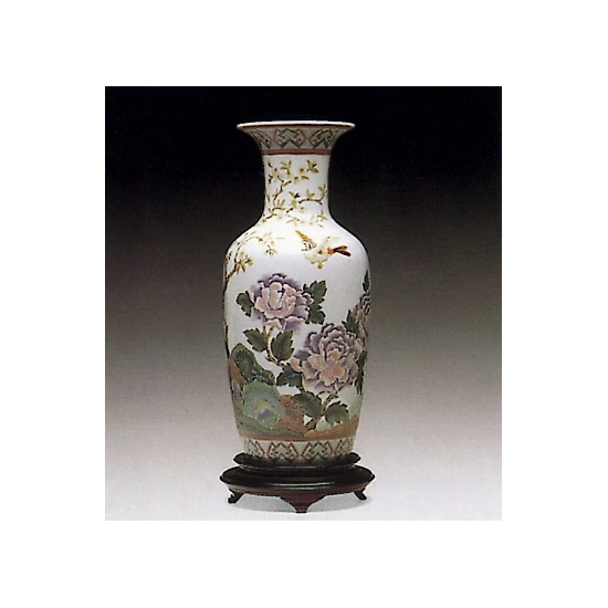 Lladro - Oriental Peonies Vase #1 Le300 1992-01