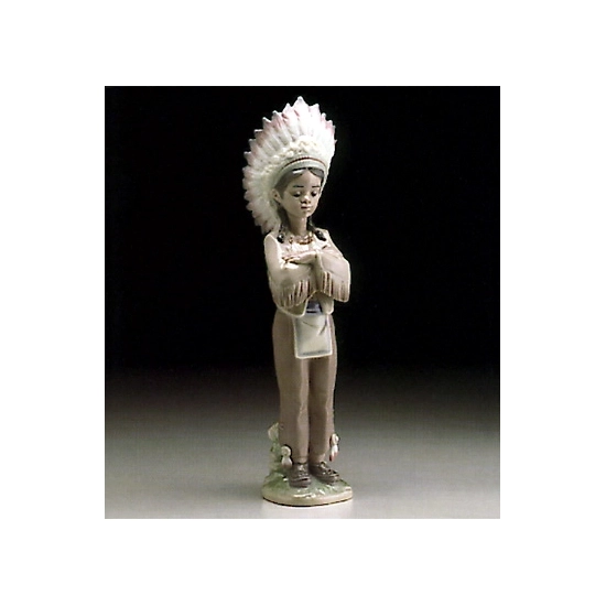 Lladro - American Indian Boy 1995-99