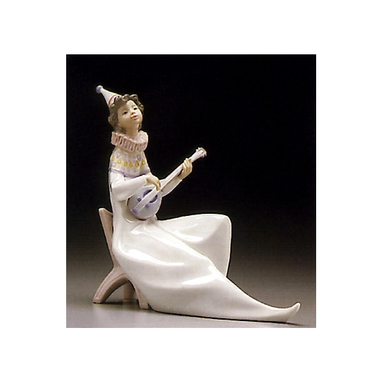 Lladro - Young Jester With Mandolin 1995-97