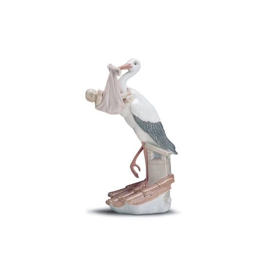 Lladro - New Arrival Stork (girl) 1997-01