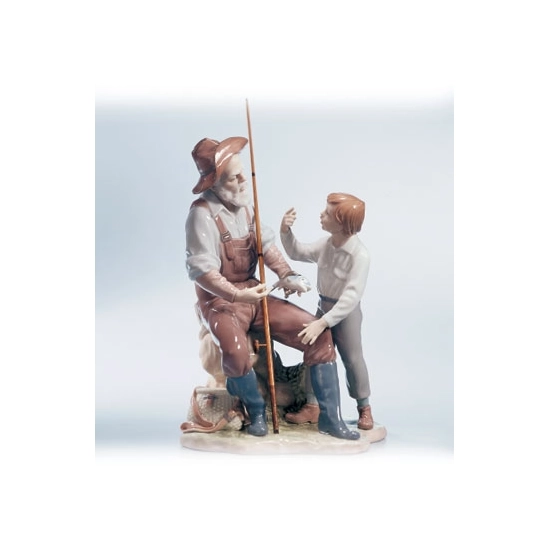 Lladro - A Fishing Lesson 00-02