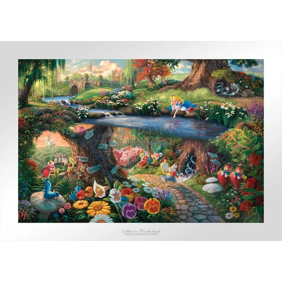 Thomas Kinkade Disney - Alice in Wonderland