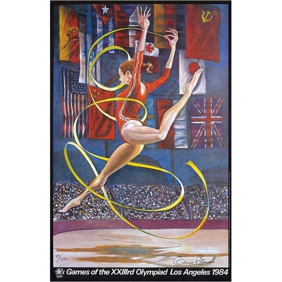 Ernie Barnes - Olympic Gymnast Limited Edition Pencil Signed