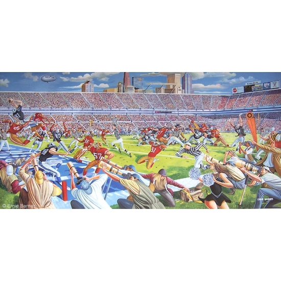 Ernie Barnes - Victory In Overtime Signed