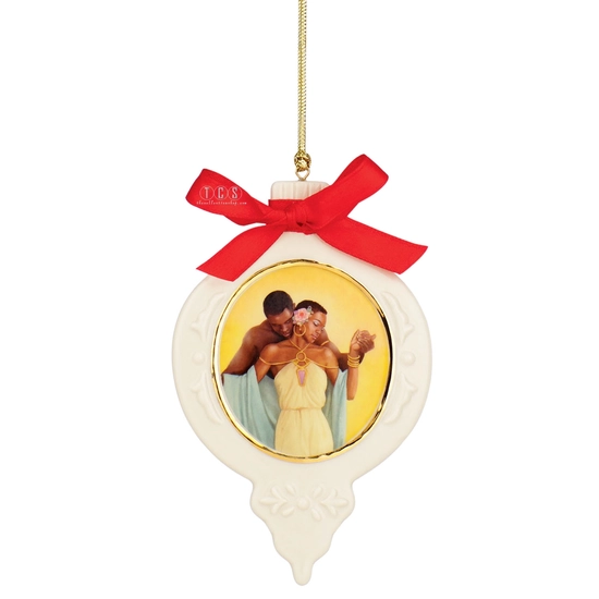 Ebony Visions - The Tender Touch Ornament Porcelain